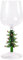 LEEINTO Glass Wine Goblet Stem Wine Glasses Elegant Christmas Tree Design 300ml Capacity