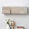 Treer Housse de Protection Climatiseur Interieur, Housse de Climatiseur à Fixation Murale Housse de Protection Anti-Poussière Élastique pour Climatisation (1P,Beige Art 6)