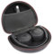 Foldable Headphone Case for Sony MDR-ZX110NC, MDR-ZX110AP, MDR-ZX110, MDR-ZX310AP, ZX Series, JBL JR 300BT 310BT, JBL Tune 500BT 510BT 600BTNC T450BT 660NC On-Ear Headphones Travel Bag (Black + Black)
