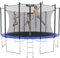 KINETIC SPORTS Trampolin Outdoor Salto Ø 183/244/305/366/400/430/490 cm - Kindertrampolin Gartentrampolin Set mit Leiter, Netz, Randpolster, USA Sprungtuch, bis zu 160kg
