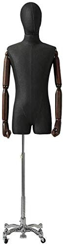 Schaufensterpuppe, Schneiderpuppe, Schneiderpuppe, männliche Schaufensterpuppe, Torso, Körper, realistischer menschlicher Torso, Kleiderform, höhenverstellbare Hose, Show, 2 Farben