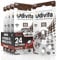 24 Piles Auditives Udivita Taille 312 Type Zinc-Air - 4 Blisters de 6 Piles