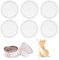 cobee 6Stück Dosendeckel 800g, Waschbar Dosendeckel Hundefutter Weiß Deckel für Dosen Kunststoffdeckel für Dosen für Aufbewahrung Lebensmittel Tierfutter Katzenfutter Hundefutt(100mm)
