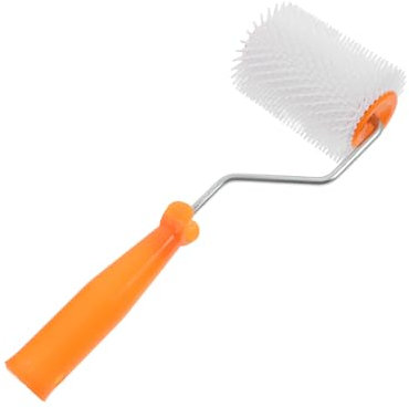 SEWOART Selbstnivellierende Entschäumungswalze Mit Stacheln 13mm Farbrolle Nagelroller Für Zementböden Walzenhandwerkzeug Für Glatte Oberflächen