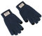 Gloves Fancy Dress Long Sleeve Gloves Long B Men Women Ski Mittens Winter Keep Warm Knitting Windproof Golves Outdoor Riding Mittens Silk Gloves Fancy Dress Gloves Long Bl Thick Gard (Navy, One Size)