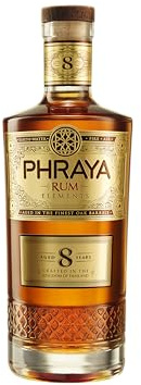 PHRAYA RUM 8 YEARS | Thailand | 8 Jahre in Ex-Bourbonfässern gereift | Kokosnuss, Vanille, Toffee, Honig | Award Winner | 700 ml | 40% Vol.