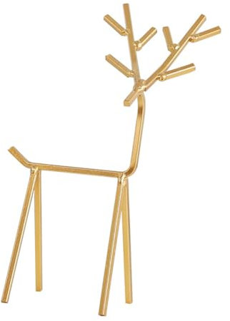 CALLARON 1pièce Support De Bijoux Métal Forme De Cerf Organisateur Doré Pour Colliers Et Boucles Oreilles Décoration Élégante Pour Maison Et Magasin