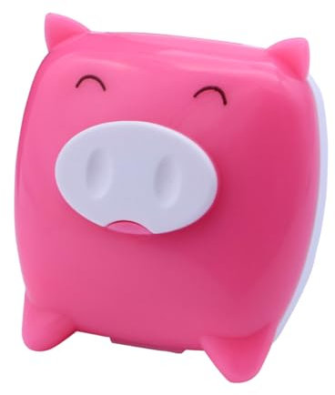 minkissy 2 Stück Schweine Cartoon Objektivbehälter Für Kontaktlinsen Rosarot Perfekt Für Halloween Karneval Und Kostüme