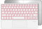 Occtingkind, Clavier Bluetooth pour tablettes iPad/Android, disposition allemande QWERTZ 10 pouces, rétroéclairage, trackpad multi-touch, pour iPad/Samsung Galaxy Tab/Lenovo, blanc