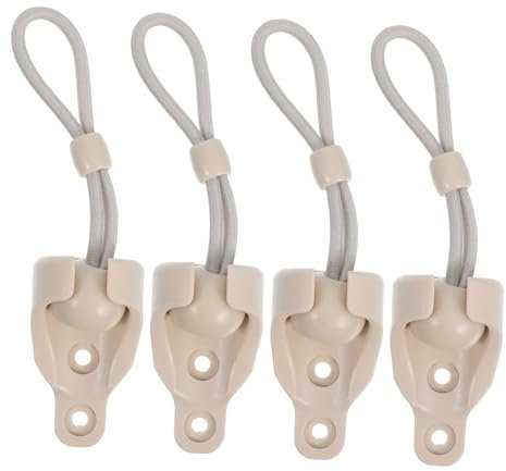 Housoutil 4 Set Spring Ball Rope Rv Accessories Roller Shades Replacement Shade Parts Bungee Tie Down Kit Deer Blind Accessories Window Shade Pulls Blinds Accessories Parts Stay Put Beige Pp