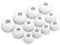 Okuli Set of 12 Silicone EarBuds Ear Tips For Sennheiser Momentum 1, 2, 3 Earphones in White