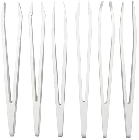 HABNI 6 Pcs Pince Plastique Pinces En Plastique Antistatiques Sans Poussière Résistantes À La Chaleur Aux Acides Et Aux Alcalis Outil De Réparation Antistatique