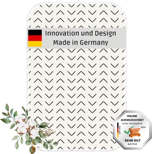 5 Schichten Turbo Bügelunterlage | Hitzebeständig & Hitzereflektierend | Super weich & rutschfest | Bügelmatte 100x65cm | Perfekt für Zuhause & unterwegs