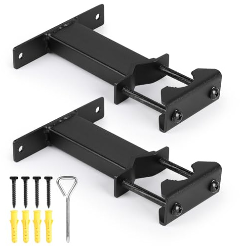 LALAGO Double Clamp Mast Clamps, V-Jaw Block, Pipe or Mast Bracket 25-58 mm, Heavy Duty, Rustproof for Satellite Bowl, DVB-T2, LTE, Parasol, Sun Shade, Weather Station, Pack of 2