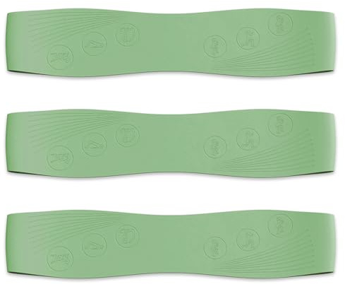 NEOLYMP Pilates Fitnessbänder - Resistance Bands 3er Set – 3 Widerstandsstufen 9/14/18 kg – Silikon Gymnastikband rutschfest für Pilates, Yoga & Bauch Beine Po