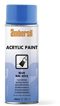 Ambersil 20185 Acrylic Paint RAL 5015, 400 ml, Blue