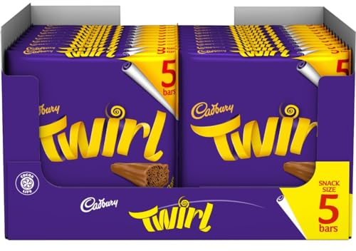 CADBURY Twirl Single Bar 20 x 5 Bars Multi Packs Full Box Original