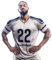 Herren-T-Shirt, American Football-Stil, NFL-Stil, 100 % Polyester, Grau und Marineblau, 3XL