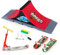 KETIEE Finger Skateboard Ramp Set, Mini Skateboard Ramp mit Fingerboard Skate Park Deck Truck Board Rampenset Spielzeug für Kinder (1810-6A Upgrade)