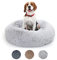 Lucky Sign - Katzenbett Hundebetten Rundes Kuschelbett Hundekörbchen Katzenkorb Zum Schlafen Hundekissen Waschbar Katzenschlafplatz für Katzen und Grosse Hunde, (XL) 70 cm Ø - Hellgrau