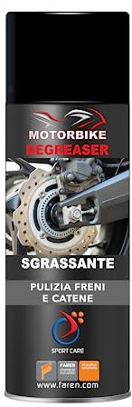Faren Degreaser - Línea Motorbike - Desengrasante en spray para la limpieza de frenos y cadenas, 200 ml (1)