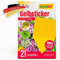 21 x inseko Gelbsticker I Gelbtafeln gegen Trauermücken I Gelbfalle 100% giftfrei (21 Stück)