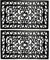 VL Rubber Door Mat 45x75cm – Wrought Iron Design Decorative Door Mats Outdoor with Drain Holes and Anti-Slip Base – Versatile Outdoor Mat for Entryways, Garden Paths, Garage or Porch (Pack of 2)