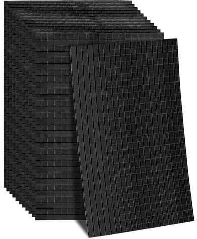 sourcing map 7200 Stück Glas Spiegel Disco Ball Fliesen Selbstklebende Schwarze Spiegel Mosaikfliesen 5 x 5mm für Disco Ball, DIY Handwerk, KTV Dekoration 12 Blatt