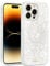 SCORPIFY for iPhone 13 Pro Max Case [Compatible with MagSafe] with White Pearl Design, Cute Clear Magnetic Phone Cover for Women Girls and Men, Slim Bumper with Mother of Pearl Shell Pattern