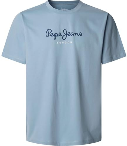 Pepe Jeans Eggo N Camiseta, Azul (Azul Claro del Támesis), XXL Hombre