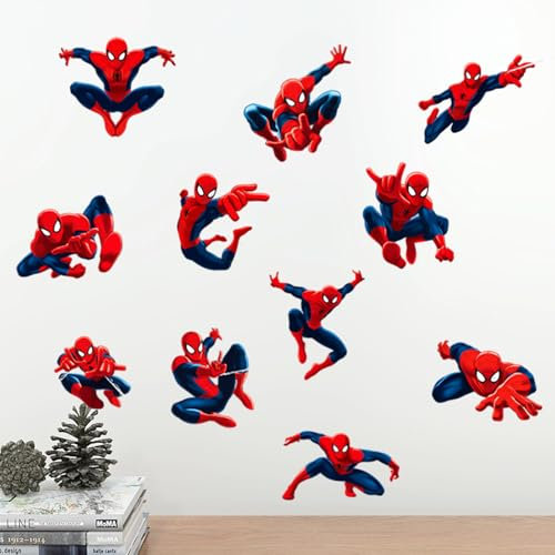 Spider wandtattoo wandtattoo Kinderzimmer, Babyzimmer Wandaufkleber, Prinzessin Wandsticker, Kinderzimmer Deko für Mädchen & Jungen, Wandtattoos für Schlafzimmer & Kinderzimmer deko, 3D Wall Sticker