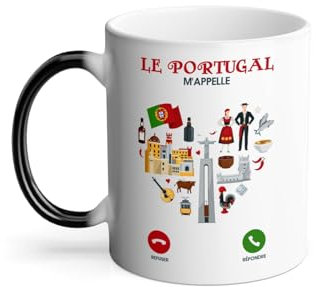 Mug Thermo-réactif Tasse Magique - Le Portugal M'Appelle Culture Voyage Tourisme - 325 ml