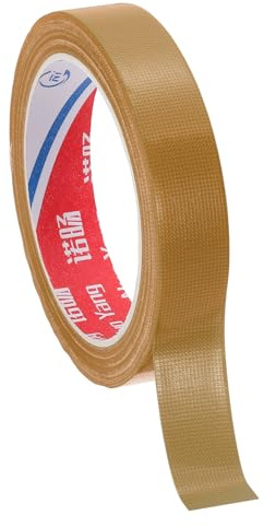 PATIKIL Gewebeband, 20 mm x 20 m Gewebeklebeband, Panzertape Wasserfest, Reparaturband, Panzerband, Braun Buchbindungsband, Selbstklebend zur Reparatur, Bücher