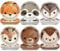 CHUNNIN 60pcs Woodland Party Paper Plates 7inch Forest Animal Pattern Dinnerware Set for Animal Theme Baby Shower Birthday Party Supplies