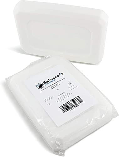 Bio Sheabutter - Glycerinseife, Rohseife, Seifenbasis zum Seifengießen, Beruhigend, 100% Vegan, SLS-Frei, 0,9kg