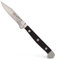 Güde Gemüsemesser Serie Klingenlänge Pom Schwarz Solingen-Coltello per Verdure forgiato, 8 cm, Nero, Alpha-Doppio Collarino, Fatto a Mano in Germania, Acciaio Inossidabile, 1.25 picometer