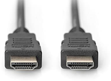 DIGITUS Cable de conexión HDMI estándar, tipo A - 5,0 m - con canal Ethernet - FullHD 1080p/60 Hz - compatible con TV/proyector/monitor - contactos chapados en oro - negro