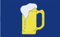 U24 Flagge Fahne Bierkrug Bierfahne 90 x 150 cm