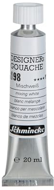 Schmincke Designers Gouache Mischweiß, 20 ml-Tube, 25 198 007