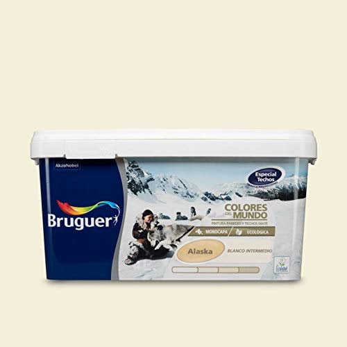 Bruguer Colores del Mundo Pintura para paredes monocapa Alaska Blanco Intermedio 4 L