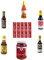 7 Saucen Set sojasauce austernsauce scharf süß soße sambal oelek sriracha sushiset chili
