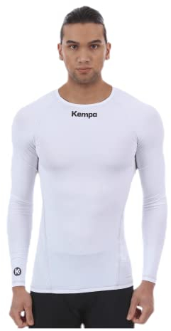 Kempa Unisex Beklædning holdsport Attitude Langærmet Herren Longsleeve, Weiß, L EU