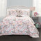 Lush Decor Pixie Fox - Set Copripiumino Reversibile, 4 Pezzi, per Letto Matrimoniale, Grigio e Rosa, Divertente e Leggero, per Bambini, Decorazione per Camera da Letto per Ragazze, Colore: Rosa