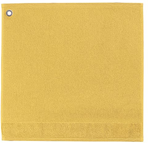 Handtuch mit Öse Curl 50 X 50 sonnengelb 50 x 50 cm Winkler