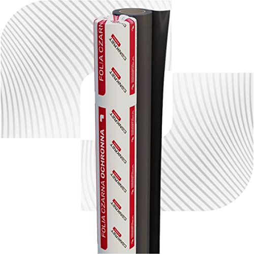 Baufolie Schwarze Abdeckfolie Estrichfolie 0,1mm 100µm PE FOLIE 4m x 25m (100m²)