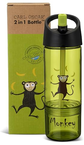 Carl Oscar - 2in1 Snack/Trinkflasche Farbe Lime