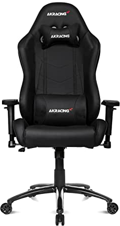 AKRacing Chair Core SX Gaming Stuhl, PU-Kunstleder, Schwarz/Schwarz, 5 Jahre Herstellergarantie