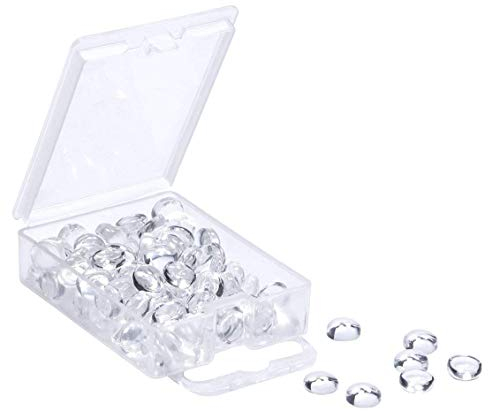 Klar Rund Glaskuppel Fliesen Cabochons Klein Flache Edelstein für Cameo Foto Anhänger Halskette Armband Ohrring Ring Schlüsselanhänger DIY Craft Schmuckherstellung, 100 Stück 6 mm