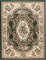 Carpeto Orientteppich Teppich Grün 250 x 350 cm Ornamente Muster Kurzflor Verona Kollektion