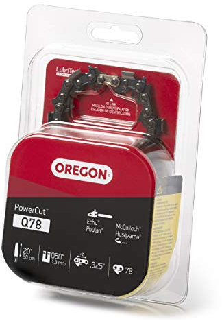 Oregon Q78 X-Grind Chainsaw Chain-0.325in. x 0.050in. fits 20in. Bar, Model Number Q78/20LPX078G, Grey